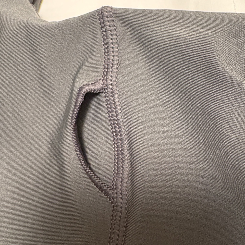 YPB Abercrombie & Fitch Charcoal Zip-Up Crop Top XS - Picture 7 of 7